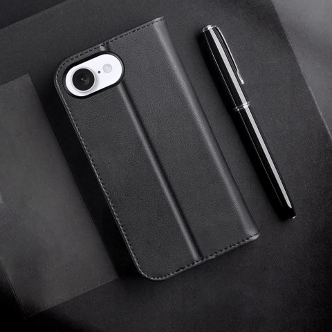 Etui Dux Ducis Hivo na iPhone 16e z klapką i ochroną RFID - czarne Etui Dux Ducis Hivo na iPhone 16e z klapką i ochroną RFID - czarne