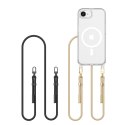 Etui Tech-Protect FlexAir Chain MagSafe na iPhone 16e - czarno-beżowe
