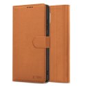 Etui Tech-Protect Wallet na iPhone 16e - brązowe