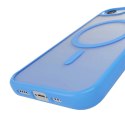 Etui silikonowe Puro Gradient MagSafe do iPhone 16e - niebieskie