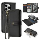 Etui skórzane Dux Ducis Lawa na iPhone 15 Pro - czarne