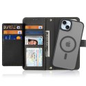 Etui skórzane Dux Ducis Lawa na iPhone 15 - czarne
