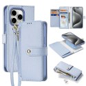 Etui skórzane Dux Ducis Lawa na iPhone 15 - niebieskie