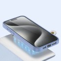 Etui skórzane Dux Ducis Lawa na iPhone 15 - niebieskie