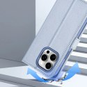 Etui skórzane Dux Ducis Lawa na iPhone 15 - niebieskie
