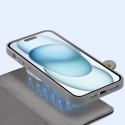 Etui skórzane Dux Ducis Lawa na iPhone 15 - szare