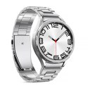 Pasek Puro METAL ze stali nierdzewnej do Samsung Galaxy Watch 4 / 4 Classic / 5 / 5 Pro / 6 / 6 Classic - srebrny