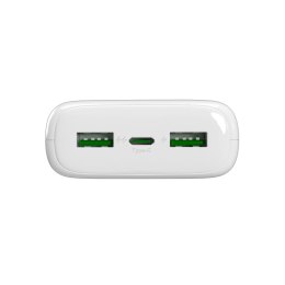 Powerbank Puro DAILY 20 PLUS 20000mAh 2x USB-A / 1x USB-C 22.5W PD AFC - biały