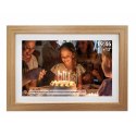 Ramka cyfrowa 15.6" Denver Frameo PFF-1543LW - jasnobrązowa