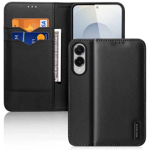 Etui Dux Ducis Hivo na Samsung Galaxy S25 Edge z klapką i ochroną RFID - czarne Etui Dux Ducis Hivo na Samsung Galaxy S25 Edge z klapką i ochroną RFID - czarne