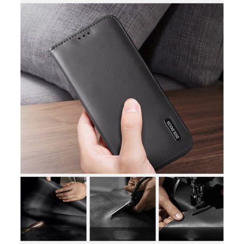 Etui Dux Ducis Hivo na Samsung Galaxy S25 Edge z klapką i ochroną RFID - czarne Etui Dux Ducis Hivo na Samsung Galaxy S25 Edge z klapką i ochroną RFID - czarne