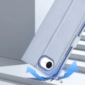 Etui skórzane Dux Ducis Lawa na iPhone 16e z odłączanym portfelem magnetycznym - błękitne
