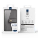 Etui skórzane Dux Ducis Lawa na iPhone 16e z odłączanym portfelem magnetycznym - szare