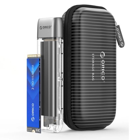 Kieszeń dyskowa Orico TXM2-C3 M.2 NVME USB-C 3.2 10Gb/s - szara Kieszeń dyskowa Orico TXM2-C3 M.2 NVME USB-C 3.2 10Gb/s - szara