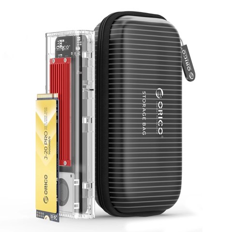 Kieszeń dyskowa Orico TCM2-C3 M.2 NVME na USB-C 10Gb/s - czerwona Kieszeń dyskowa Orico TCM2-C3 M.2 NVME na USB-C 10Gb/s - czerwona