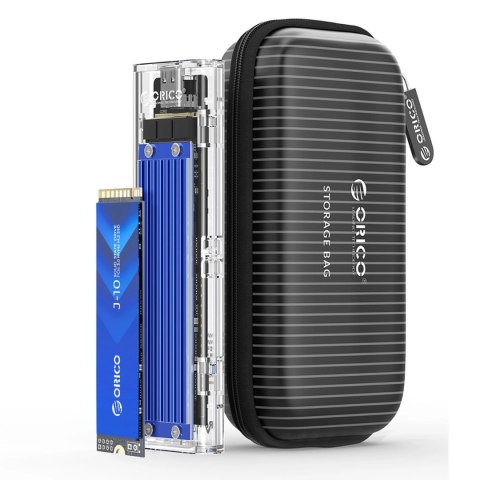 Kieszeń dyskowa Orico TCM2-C3 M.2 NVME na USB-C 10Gb/s - niebieska Kieszeń dyskowa Orico TCM2-C3 M.2 NVME na USB-C 10Gb/s - niebieska