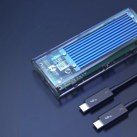 Kieszeń dyskowa Orico TCM2-C3 M.2 NVME na USB-C 10Gb/s - niebieska Kieszeń dyskowa Orico TCM2-C3 M.2 NVME na USB-C 10Gb/s - niebieska