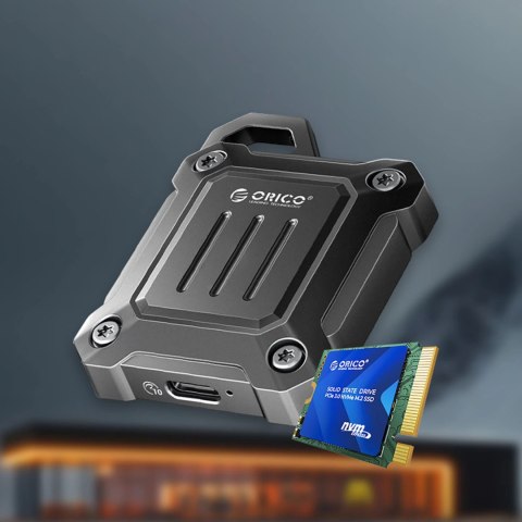 Kieszeń dyskowa wzmocniona Orico XAM2 M.2 2230 USB-C 3.2 taktyczna - czarna Kieszeń dyskowa wzmocniona Orico XAM2 M.2 2230 USB-C 3.2 taktyczna - czarna
