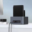 Stacja dokująca Orico 6656C3-C na 5 dysków z funkcją klonowania offline 2,5"/3,5" SATA HDD/SSD - szara
