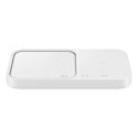 Ładowarka Samsung Wireless Charger Duo EP-P5400TWEGEU indukcyjna 15W - biała + ładowarka sieciowa + kabel