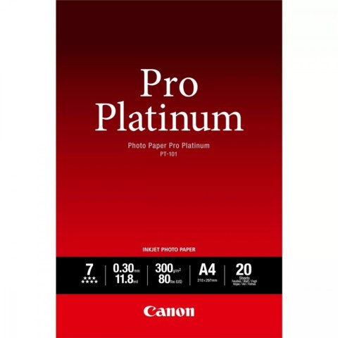 Papier Canon PT-101 Pro Platinum Photo Paper A4 20 arkuszy 2768B016