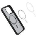 Etui Spigen Ultra Hybrid Mag z MagSafe na iPhone 15 Pro - przezroczysto-czarne