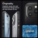 Etui Spigen Ultra Hybrid Mag z MagSafe na iPhone 15 Pro - przezroczysto-czarne