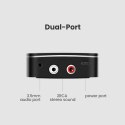 Ugreen adapter odbiornik Bluetooth 5.1 aptX 2RCA / 3,5 mm mini jack czarny (40759)