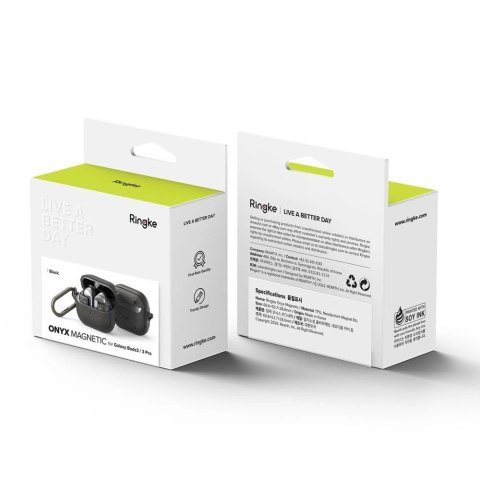 Etui Ringke Onyx MagSafe na Samsung Galaxy Buds 3 / 3 Pro - czarny Etui Ringke Onyx MagSafe na Samsung Galaxy Buds 3 / 3 Pro - czarny
