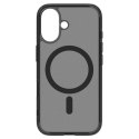 Etui Spigen Ultra Hybrid "T" MagSafe na iPhone 16e - półprzezroczysto-czarne