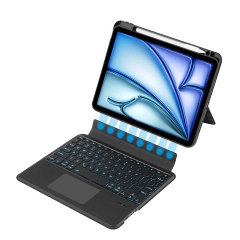 Etui Tech-Protect SC Mag Pen + Keyboard na Apple iPad Air 10.9" 4 / 5 gen. (2020-2022) / 11" 6 gen. (2024) - czarne Etui Tech-Protect SC Mag Pen + Keyboard na Apple iPad Air 10.9" 4 / 5 gen. (2020-2022) / 11" 6 gen. (2024) - czarne