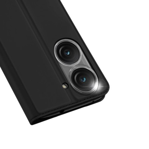 Dux Ducis Skin Pro etui Asus Zenfone 9 pokrowiec z klapką portfel na kartę podstawka czarne Dux Ducis Skin Pro etui Asus Zenfone 9 pokrowiec z klapką portfel na kartę podstawka czarne