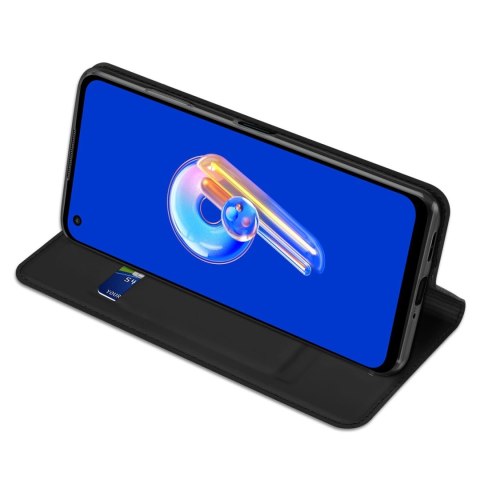 Dux Ducis Skin Pro etui Asus Zenfone 9 pokrowiec z klapką portfel na kartę podstawka czarne Dux Ducis Skin Pro etui Asus Zenfone 9 pokrowiec z klapką portfel na kartę podstawka czarne
