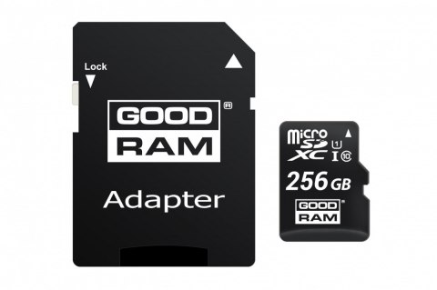 Karta microSD 256GB CL10 UHS I + adapter Karta microSD 256GB CL10 UHS I + adapter