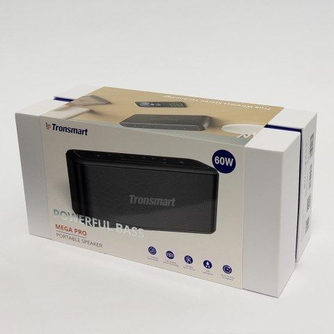 Tronsmart Element Mega Pro 60 W wodoodporny (IPX5) bezprzewodowy głośnik Bluetooth 5.0 SoundPulse® z funkcją Powerbank czarny (3 Tronsmart Element Mega Pro 60 W wodoodporny (IPX5) bezprzewodowy głośnik Bluetooth 5.0 SoundPulse® z funkcją Powerbank czarny (3