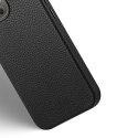 Dux Ducis Roma skórzane etui do iPhone 13 Pro Max elegancki pokrowiec z naturalnej skóry czarny