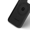 Dux Ducis Roma skórzane etui do iPhone 13 Pro Max elegancki pokrowiec z naturalnej skóry czarny