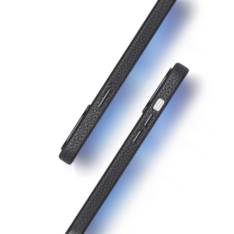 Dux Ducis Roma skórzane etui do iPhone 13 Pro Max elegancki pokrowiec z naturalnej skóry czarny Dux Ducis Roma skórzane etui do iPhone 13 Pro Max elegancki pokrowiec z naturalnej skóry czarny