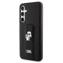 Etui Karl Lagerfeld Gripstand Saffiano Karl&Choupette Pins na Samsung Galaxy S23 FE - czarne
