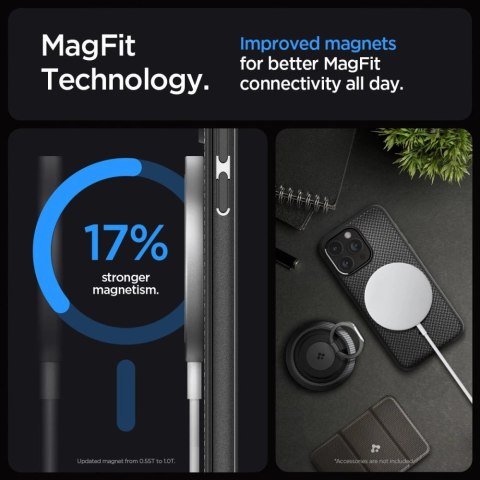 Etui Spigen Mag Armor z MagSafe na iPhone 15 Pro Max - czarny mat Etui Spigen Mag Armor z MagSafe na iPhone 15 Pro Max - czarny mat