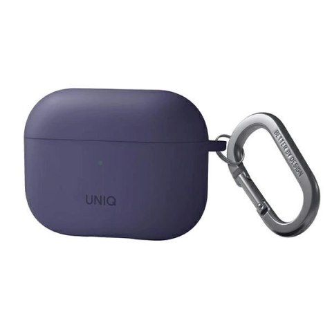 Etui Uniq Nexo na AirPods Pro 2 + haczyki na uszy - purpurowe Etui Uniq Nexo na AirPods Pro 2 + haczyki na uszy - purpurowe