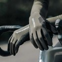 Rękawiczki rowerowe Rockbros 16110006003 amortyzujące rozmiar L - zielono-czarne
