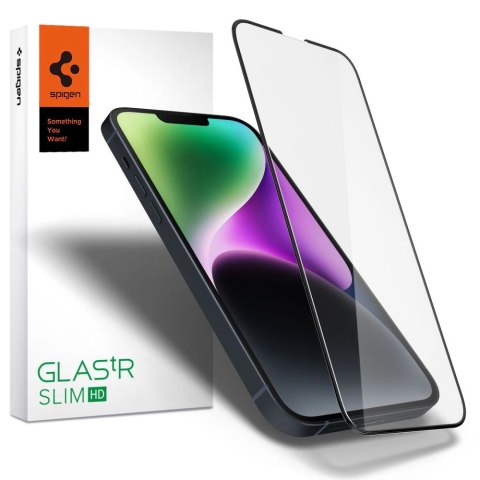 Szkło hartowane Spigen Glass FC na iPhone 13 Pro Max / 14 Plus - czarne Szkło hartowane Spigen Glass FC na iPhone 13 Pro Max / 14 Plus - czarne