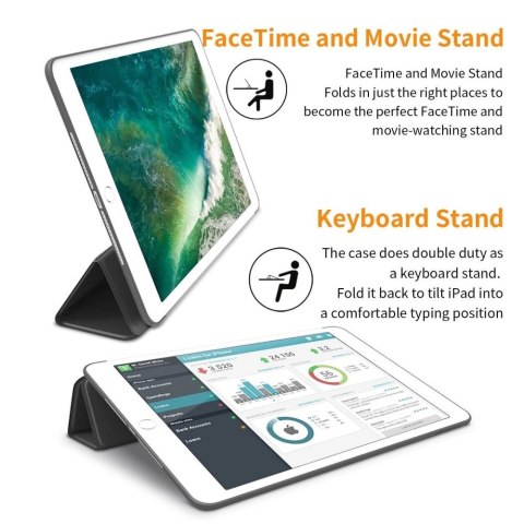 Etui Tech-Protect SmartCase na iPad 9.7'' 5 / 6 2017-2018 - czarne Etui Tech-Protect SmartCase na iPad 9.7'' 5 / 6 2017-2018 - czarne