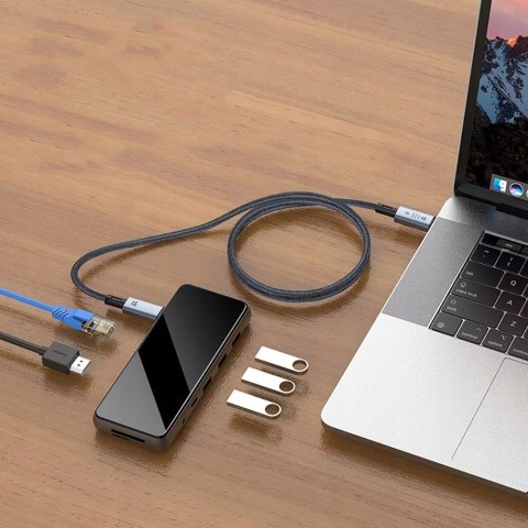 Kabel Tech-Protect UltraBoost Max USB-C 4.0 / USB-C 4.0 PD 240W 8K 40Gbps 2m - szary Kabel Tech-Protect UltraBoost Max USB-C 4.0 / USB-C 4.0 PD 240W 8K 40Gbps 2m - szary