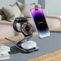 Ładowarka Tech-Protect QI15W-A29 indukcyjna 3w1 z MagSafe na smartfon / Apple Watch / AirPods - czarna