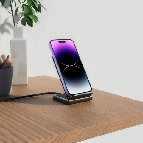 Ładowarka Tech-Protect QI15W-S2 indukcyjna 15W w formie stojaka - czarna Ładowarka Tech-Protect QI15W-S2 indukcyjna 15W w formie stojaka - czarna