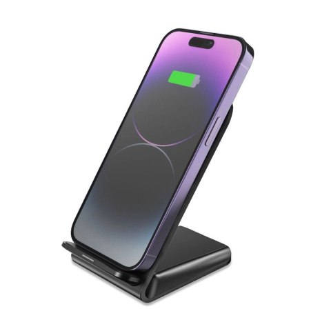 Ładowarka Tech-Protect QI15W-S2 indukcyjna 15W w formie stojaka - czarna Ładowarka Tech-Protect QI15W-S2 indukcyjna 15W w formie stojaka - czarna
