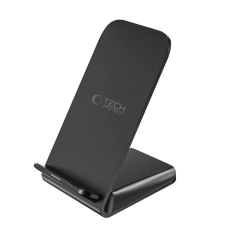 Ładowarka Tech-Protect QI15W-S2 indukcyjna 15W w formie stojaka - czarna Ładowarka Tech-Protect QI15W-S2 indukcyjna 15W w formie stojaka - czarna