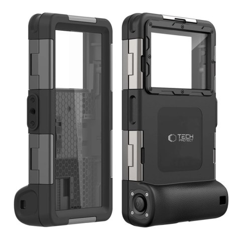Pokrowiec Tech-Protect Waterproof Case wodoodporny IPX8 na smartfony 4.7-6.7" - czarny Pokrowiec Tech-Protect Waterproof Case wodoodporny IPX8 na smartfony 4.7-6.7" - czarny